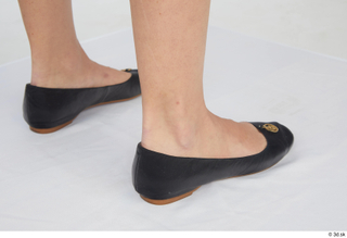 Cynthia black flat ballerina shoes foot formal 0006.jpg